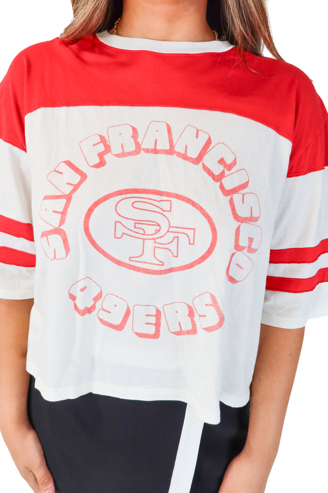 SOLD: junk food clothing 49ers tee- GAMEDAY (L)