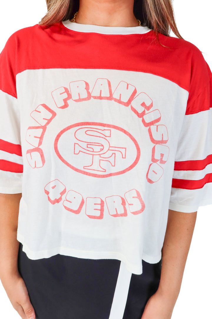 SOLD: junk food clothing 49ers tee- GAMEDAY (L)