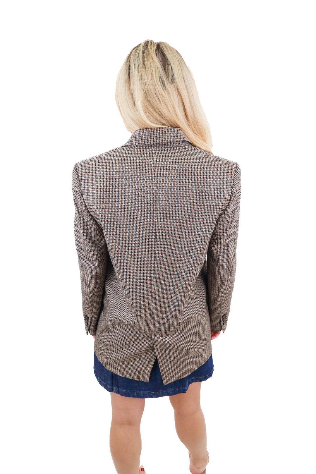 Zara brown houndstooth blazer (XS)