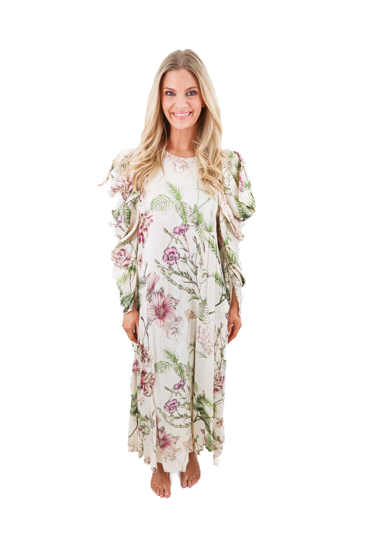 ASOS light pink floral maxi (6)