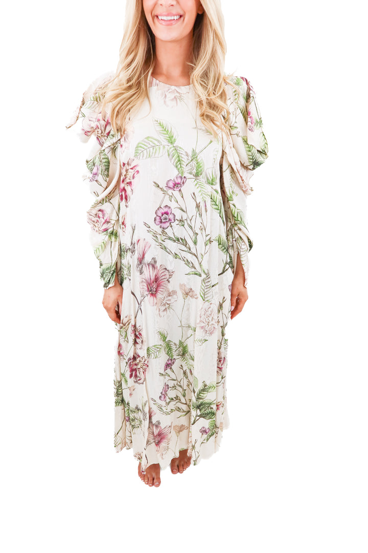 ASOS light pink floral maxi (6)