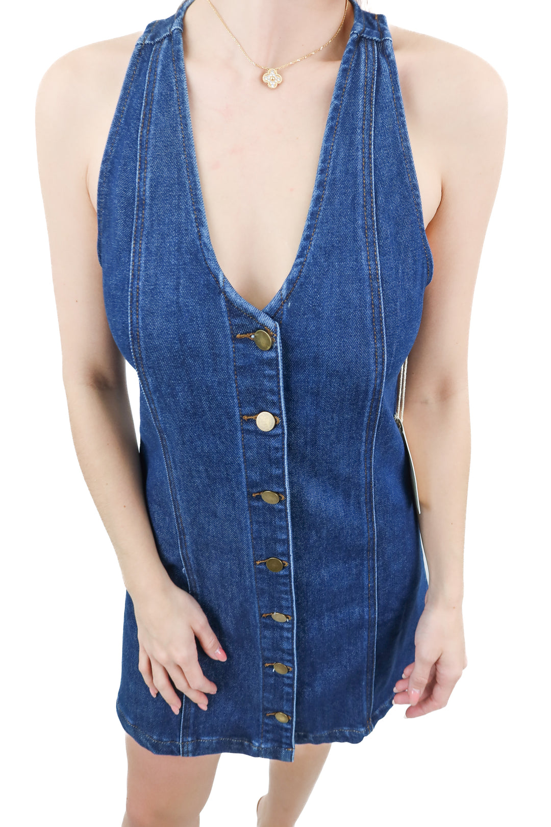 allfenix denim mini dress NWT (s; retail $88)