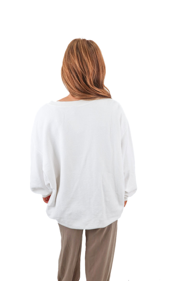 chicka-d white bama sweatshirt (L)