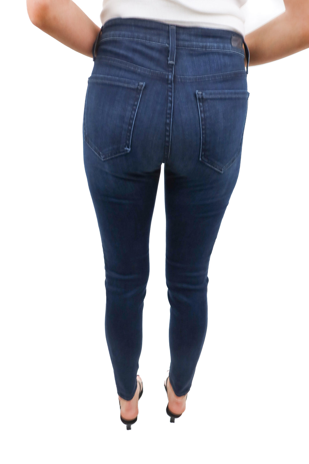 joie dark wash skinny jeans (28)
