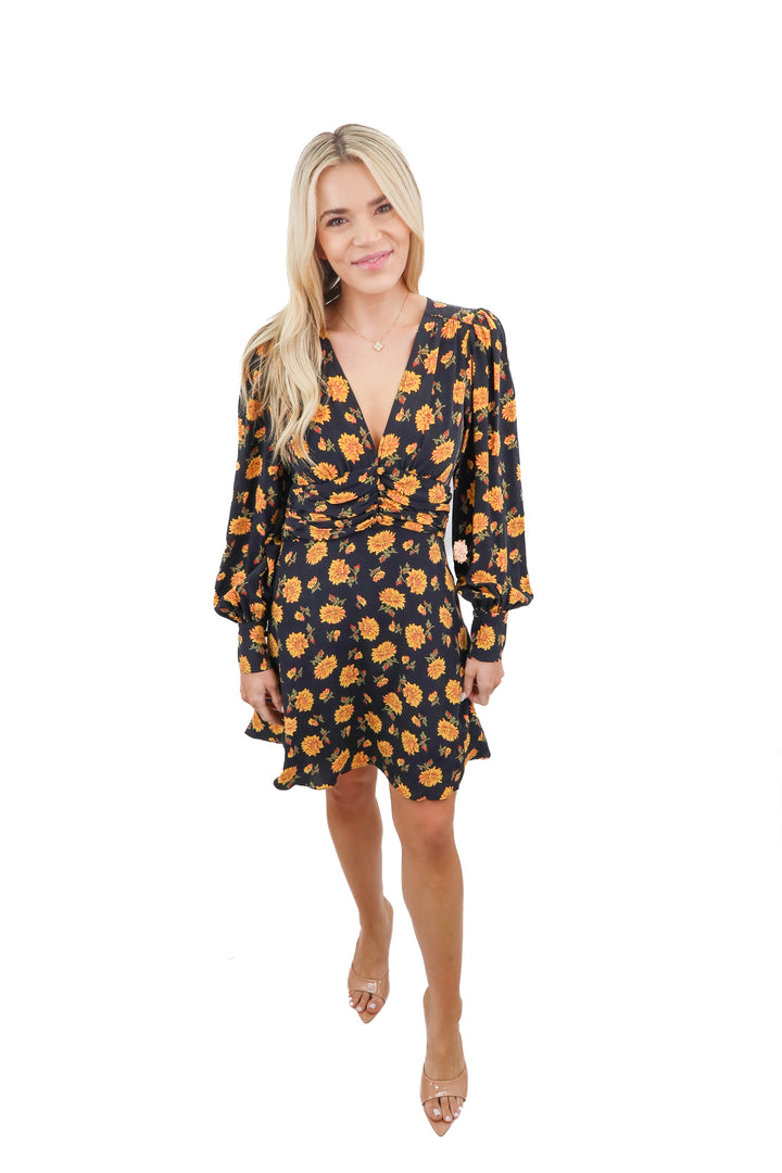 veronica beard floral long sleeve dress NWT (4; retail $495)