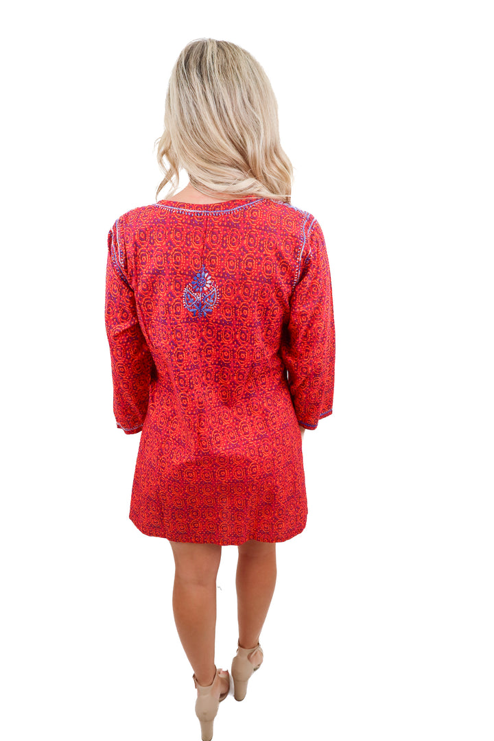colorful shift dress (s)