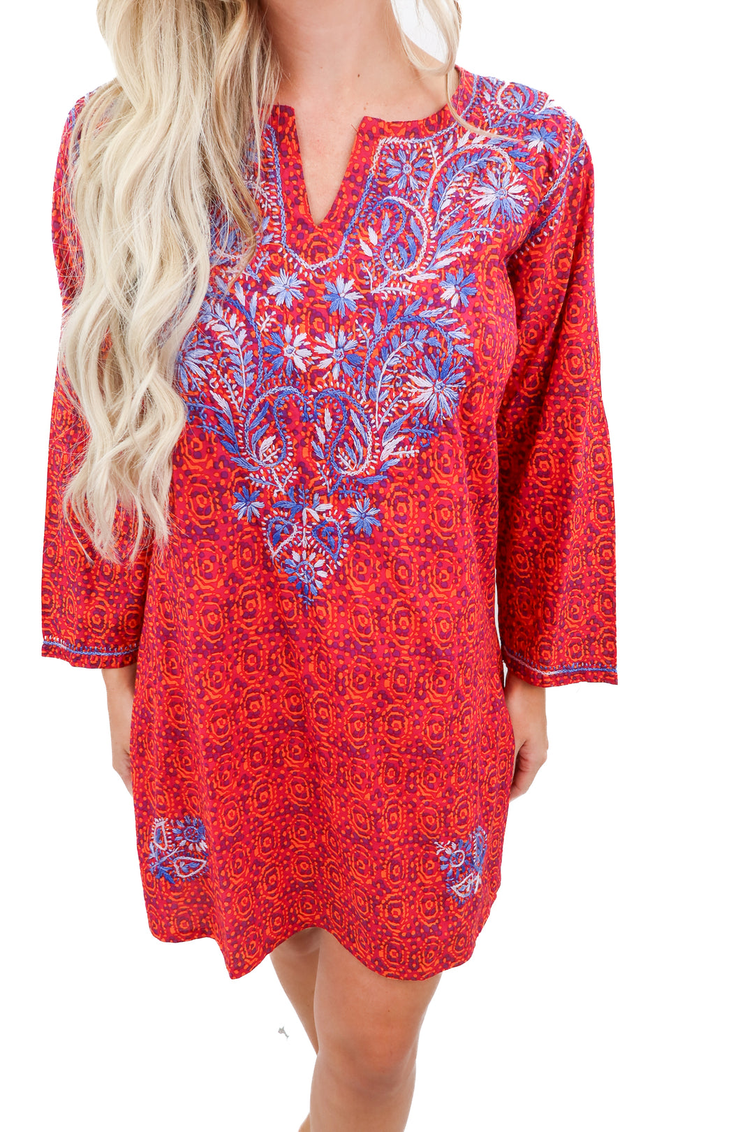 colorful shift dress (s)