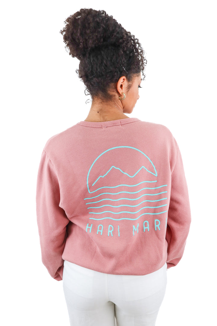hari mari mauve sweatshirt (M; retail $65)