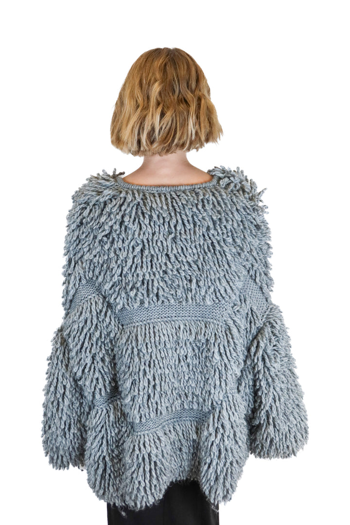 MIH Jeans gray knitted textured cardigan (XS/S)