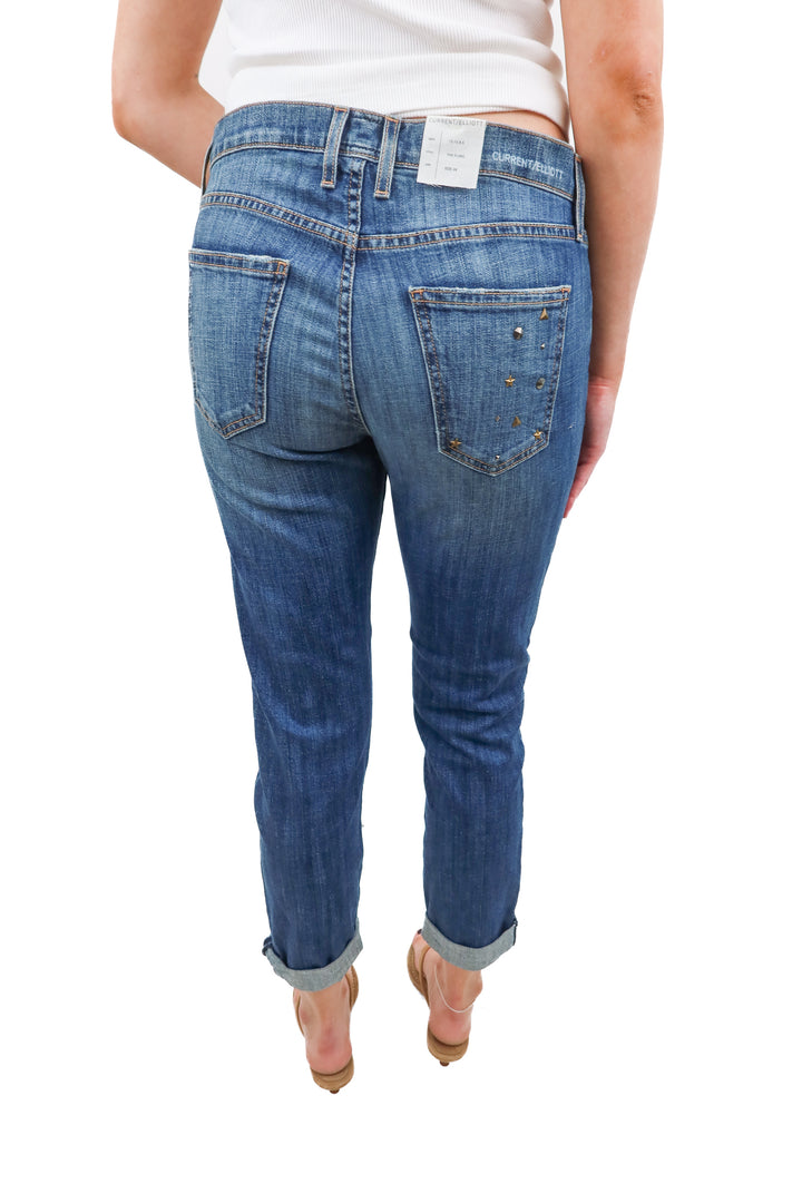 Current Elliott studed medium wash jeans NWT (26)