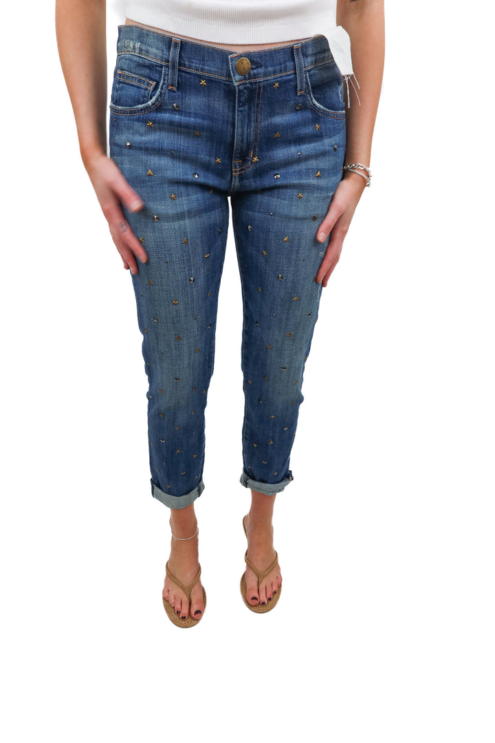 Current Elliott studed medium wash jeans NWT (26)