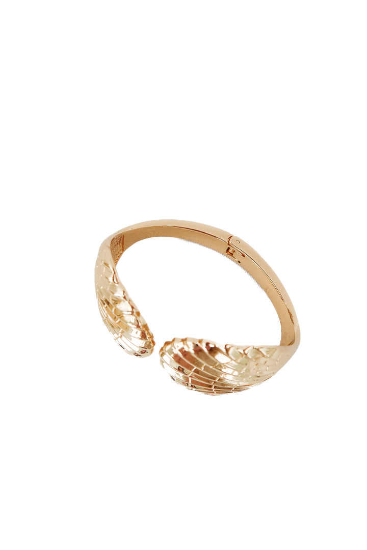 baublebar gold double seashell bracelet