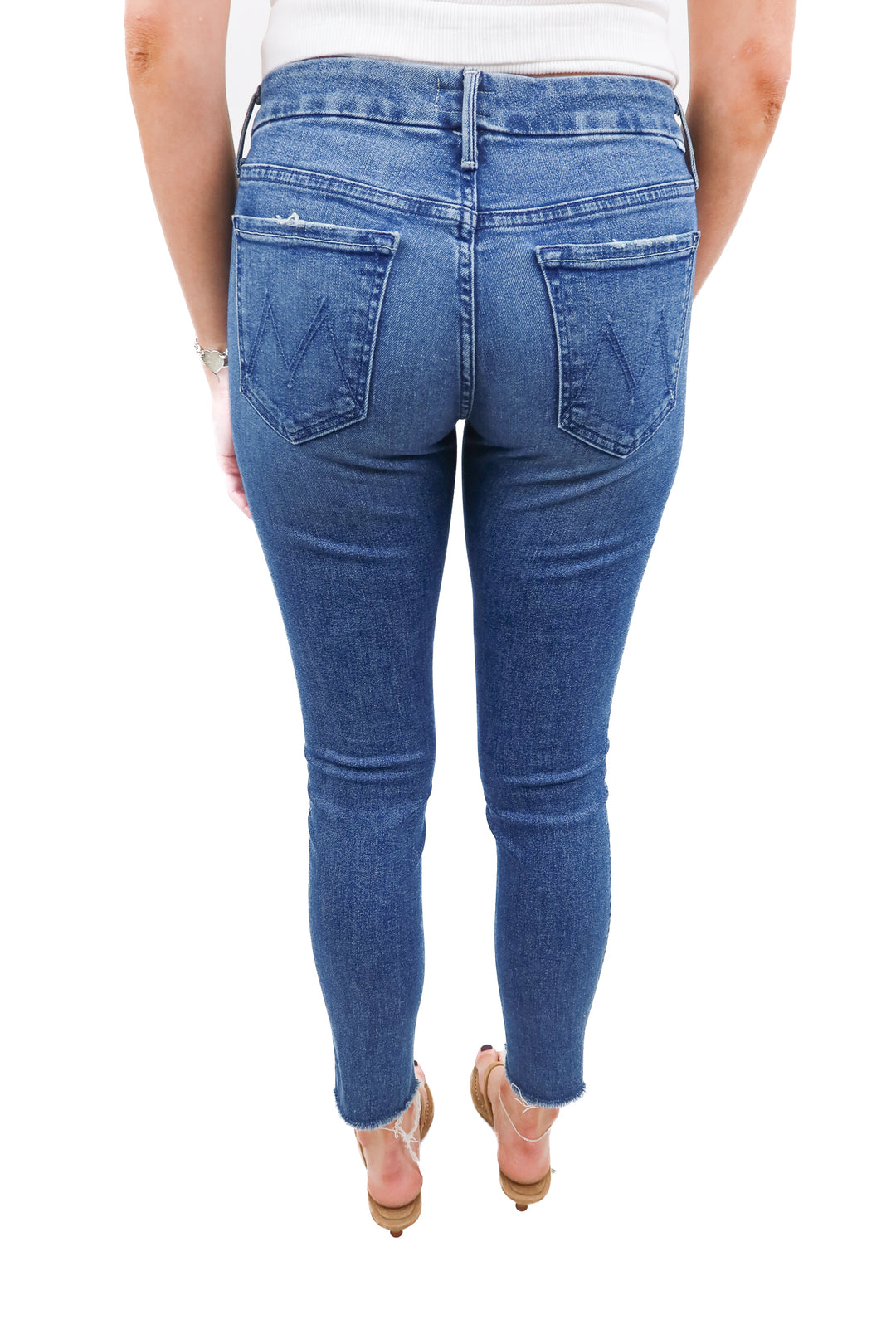 Mother looker ankle jeans medium wash (27)