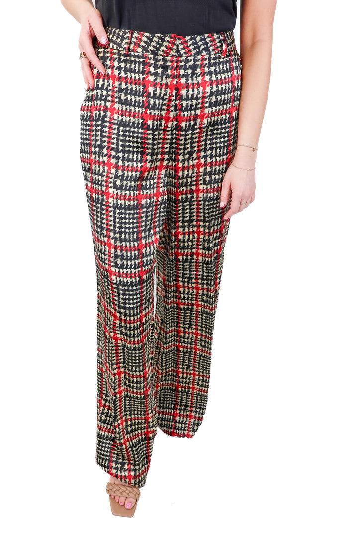 L'agence Silk Plaid Pants NWT (4; retail $550)