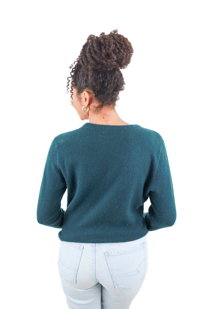 Reformation green cashmere blend sweater (S)