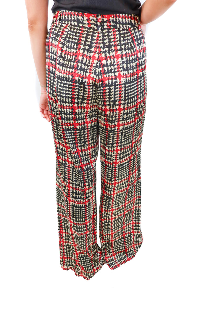 L'agence Silk Plaid Pants NWT (4; retail $550)