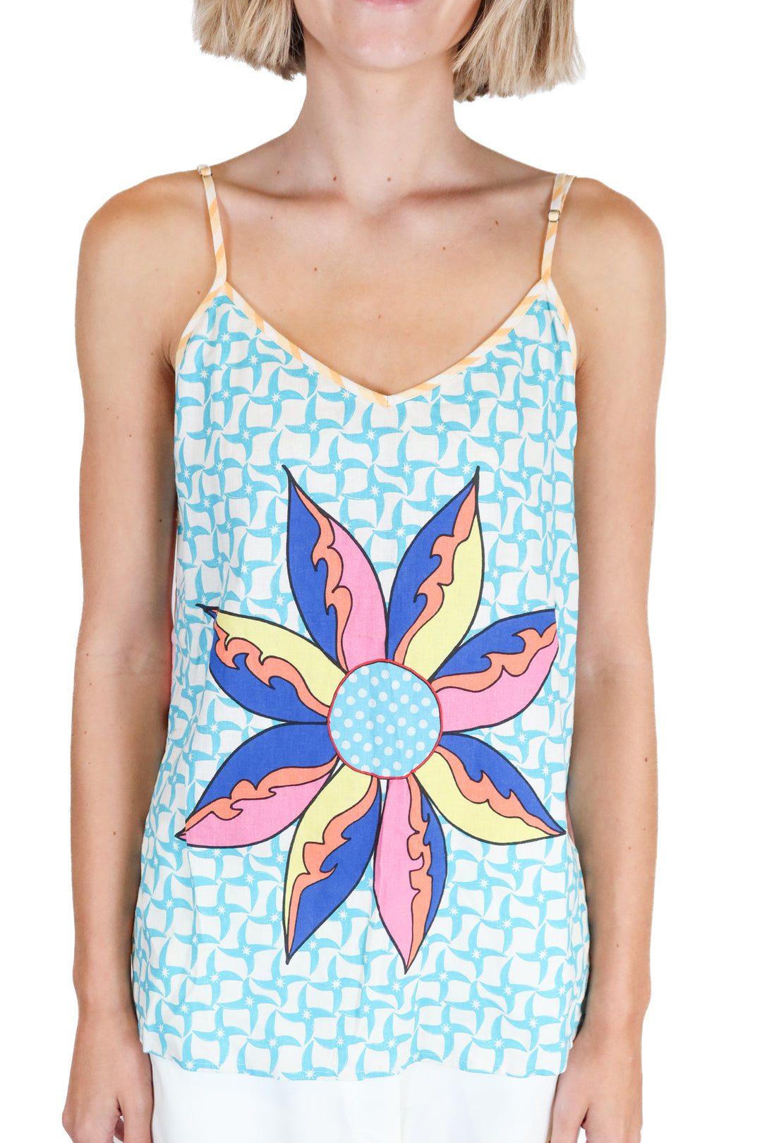 Me369 Abstract Floral Tank NWT (XS; retails for $145)