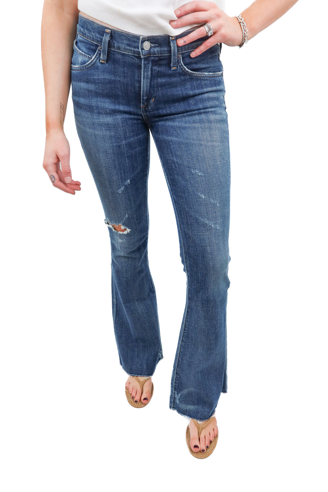 Agolde the madison medium wash medium flare low rise (27)