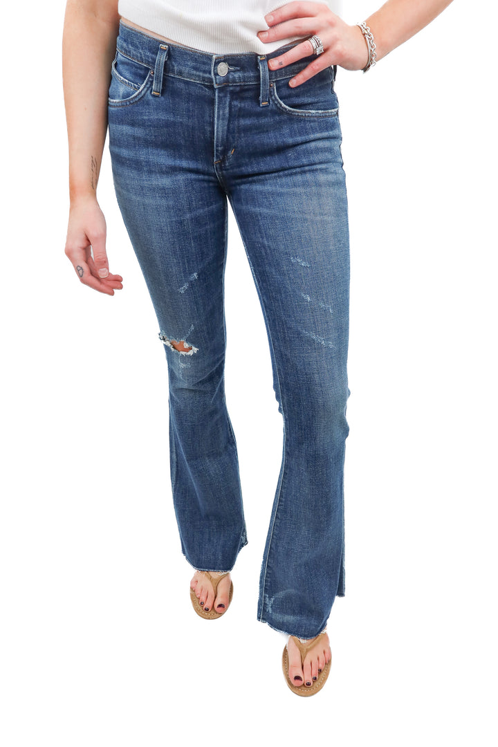 Agolde the madison medium wash medium flare low rise (27)