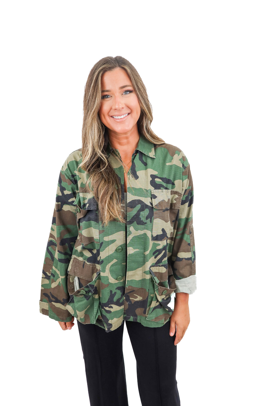 hipchik couture camo jacket (s*)
