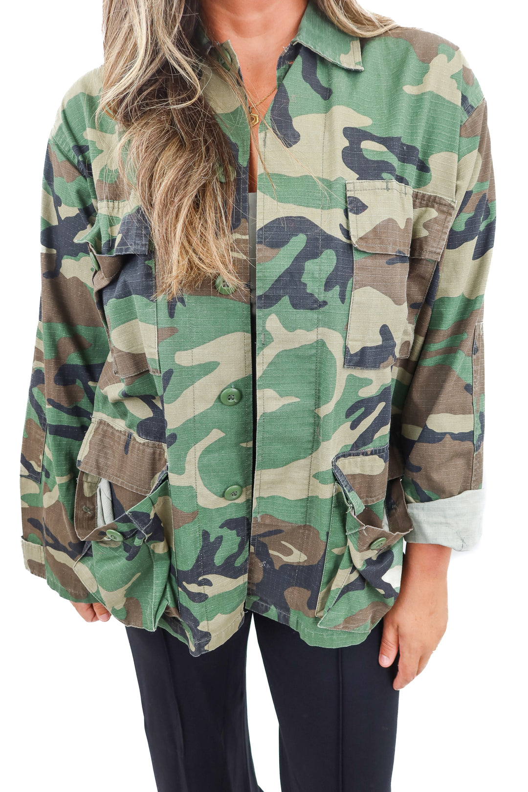 hipchik couture camo jacket (s*)