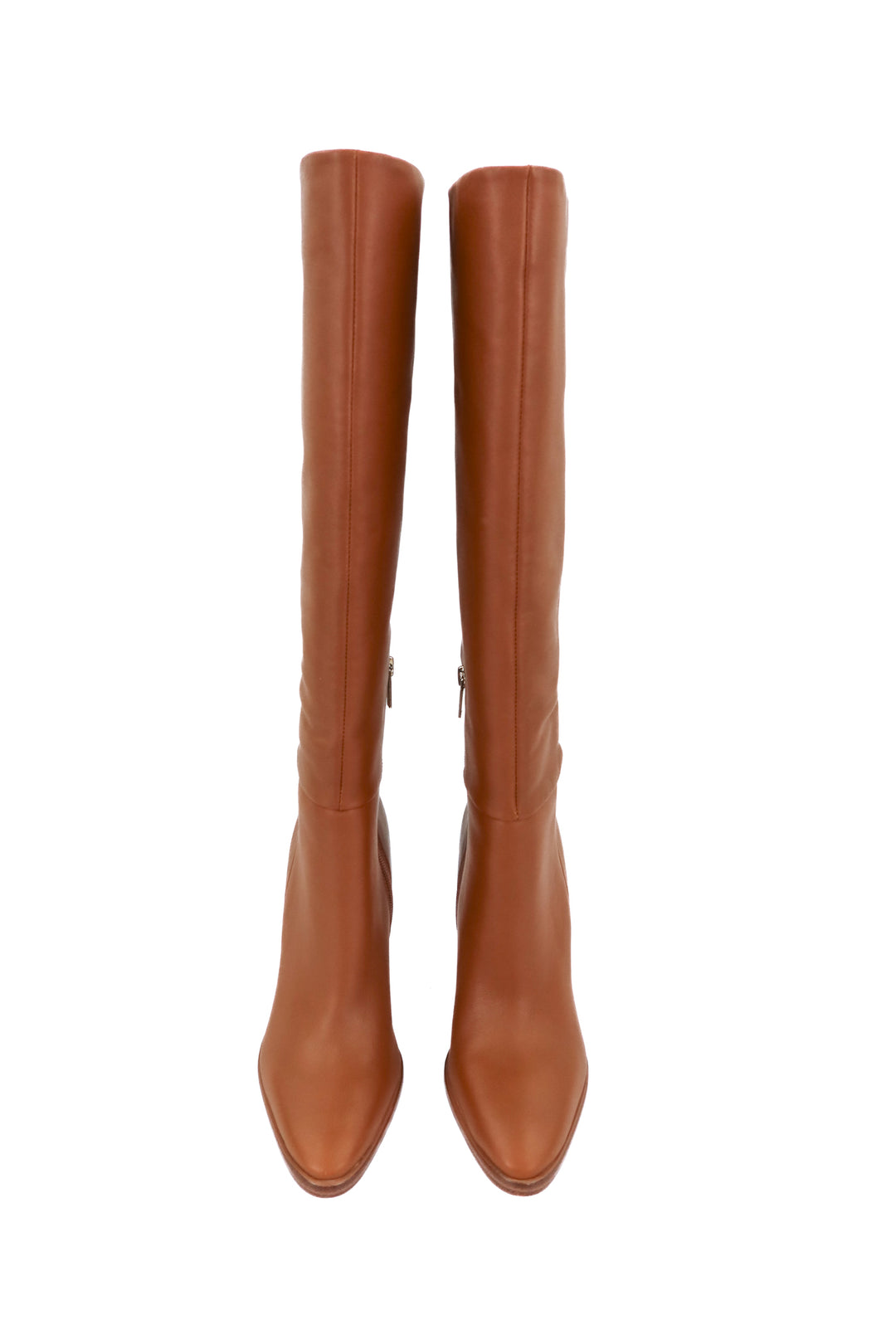 marc fisher brown leather knee high boot nwt (7; retail $299)