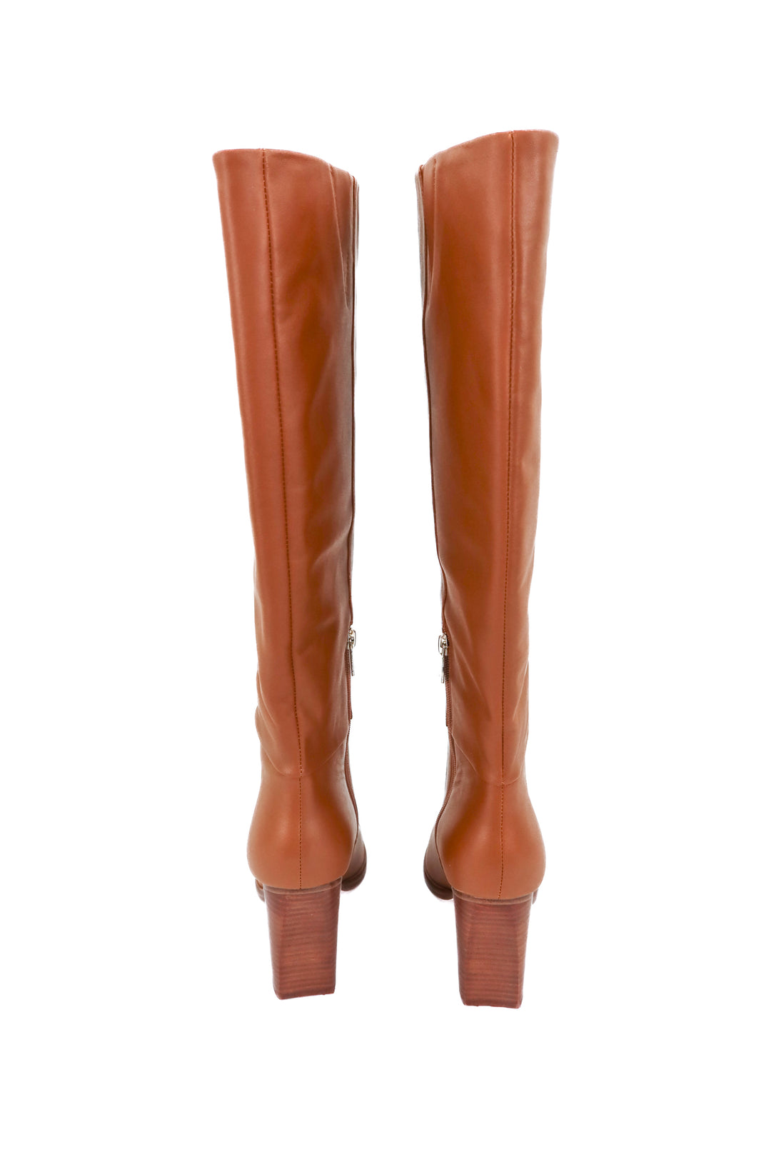 marc fisher brown leather knee high boot nwt (7; retail $299)