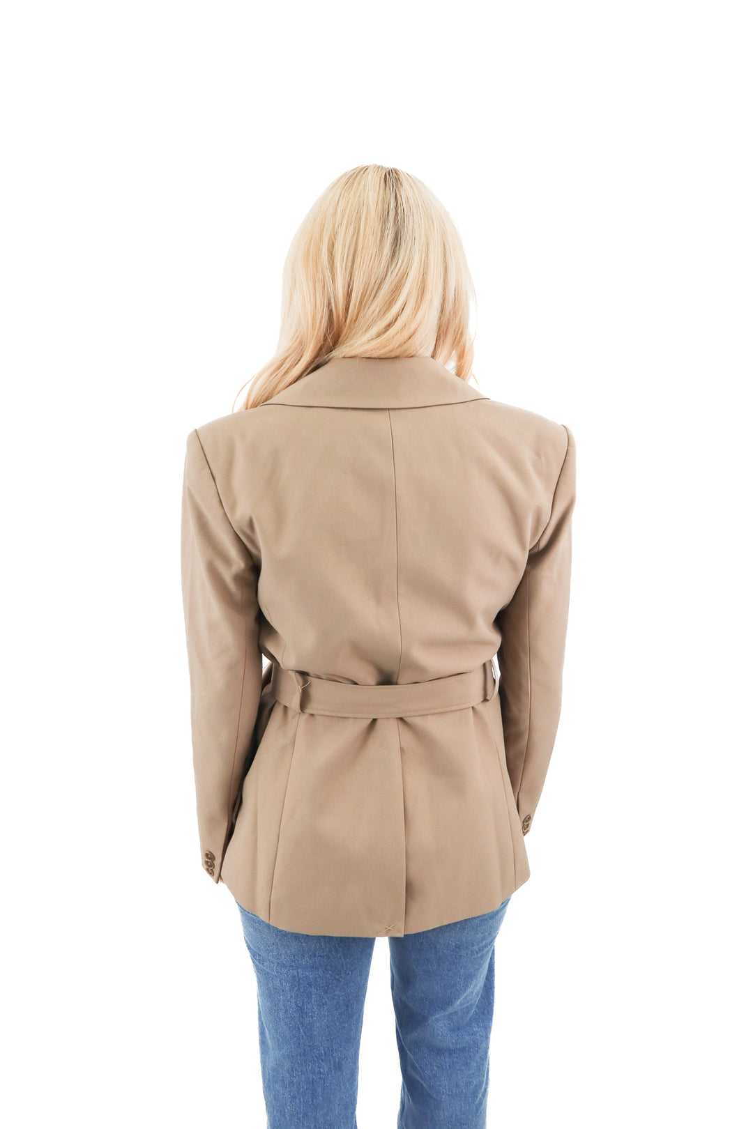 WAYF taupe blazer NWT (XS; retail $125)
