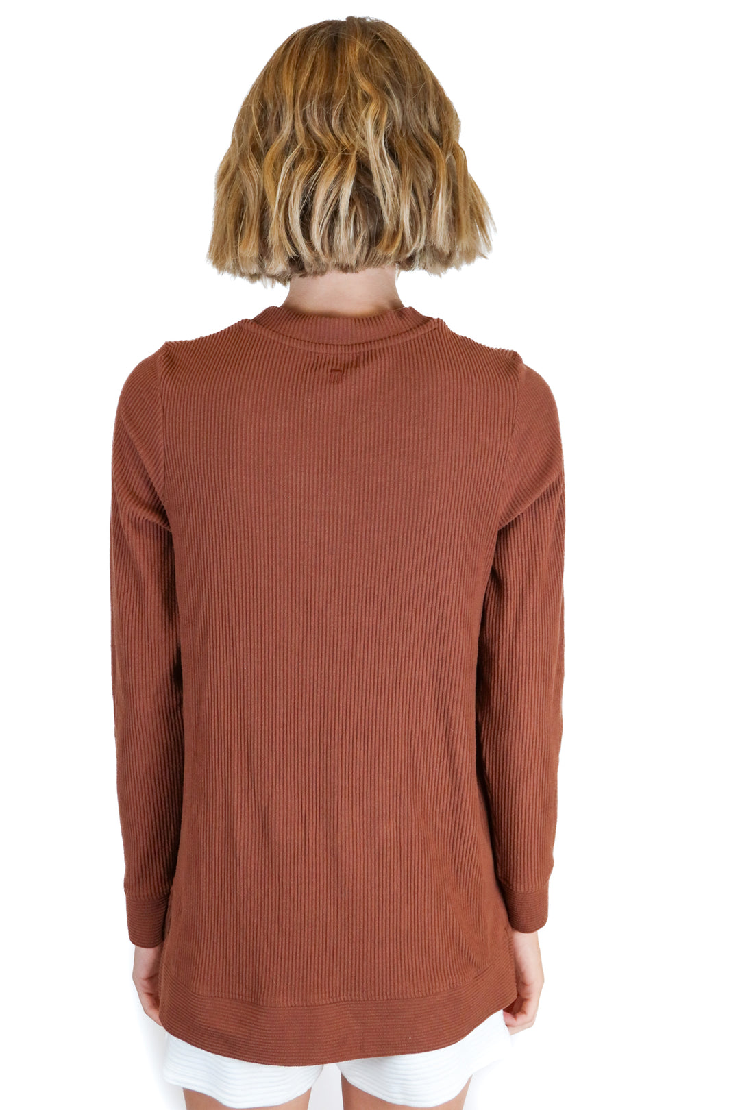 Tommy John brown long sleeve top (S; retail $62)