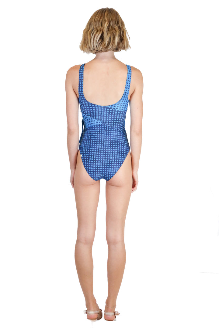 Summersalt blue/black block bathing suit NWOT (2; retail $95)
