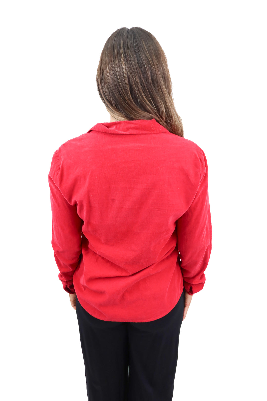 cp shades burgundy button up top (s)