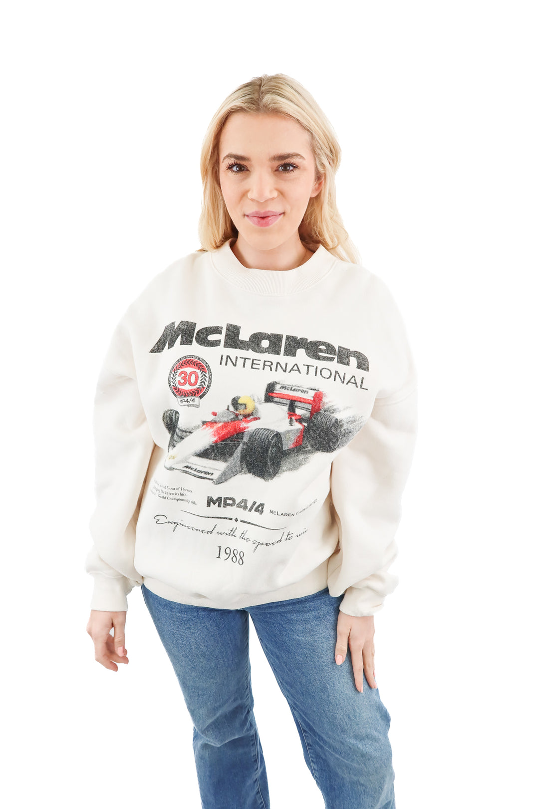 Mclaren formula 1 sweatshirt (M; retail $130)