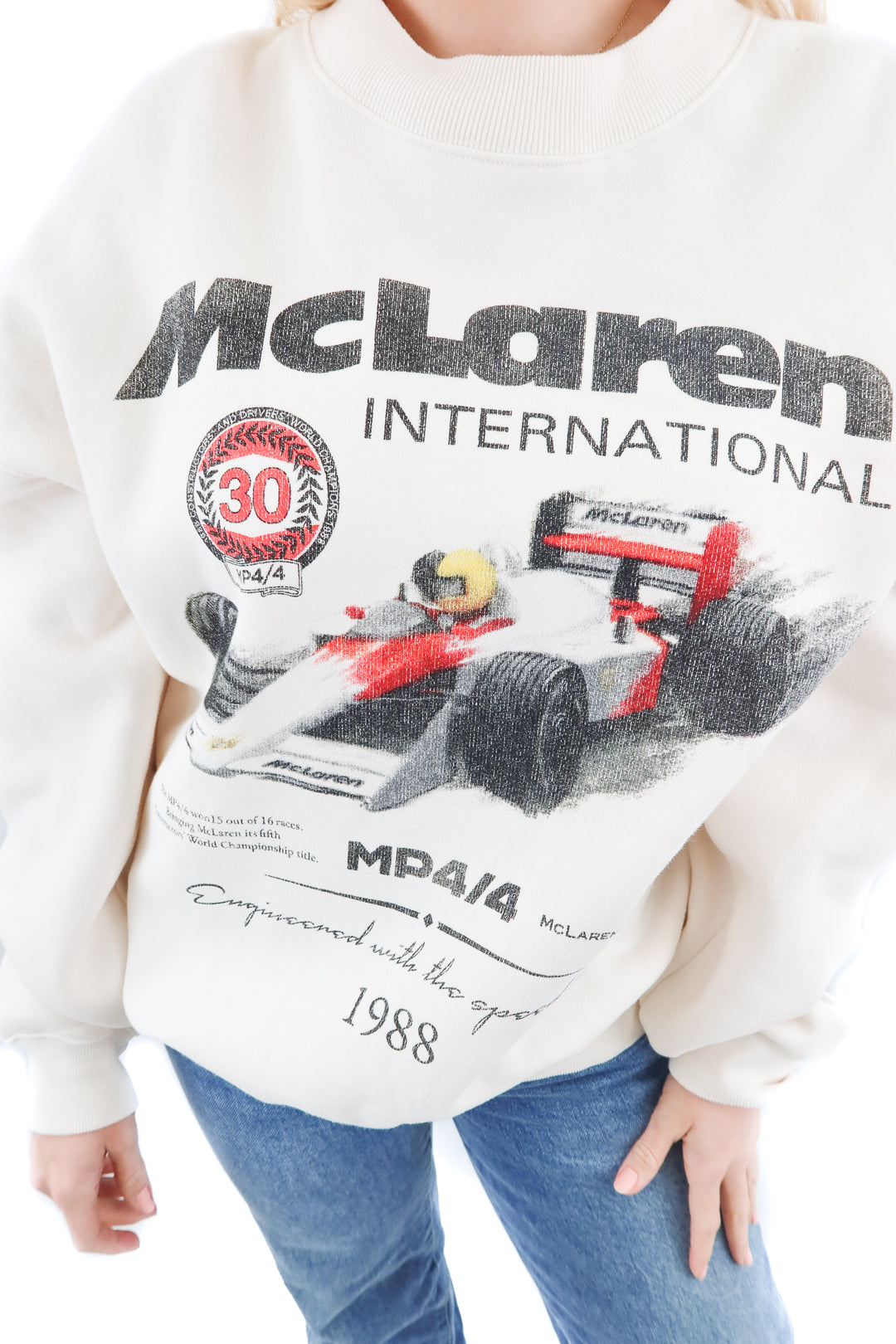 Mclaren formula 1 sweatshirt (M; retail $130)