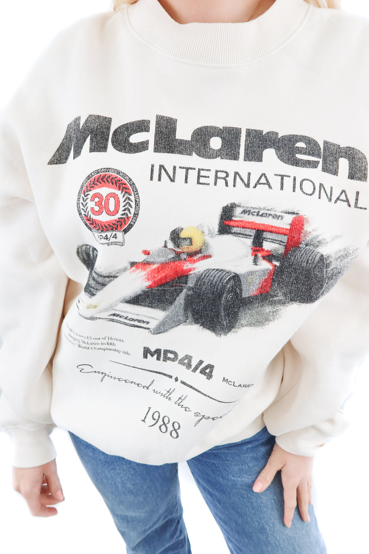 Mclaren formula 1 sweatshirt (M; retail $130)