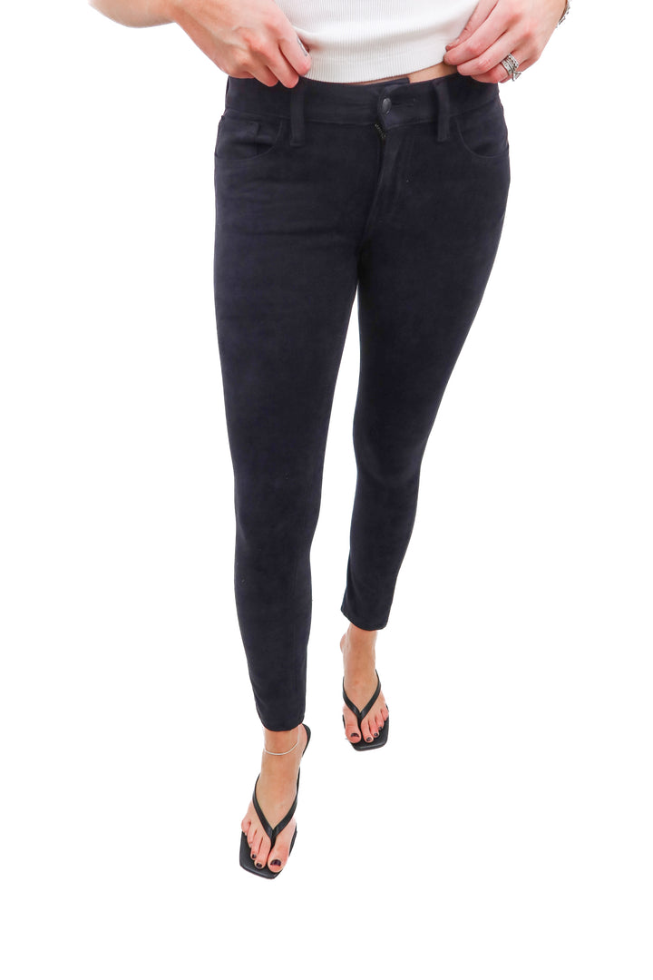 Joes black suede pants (26)