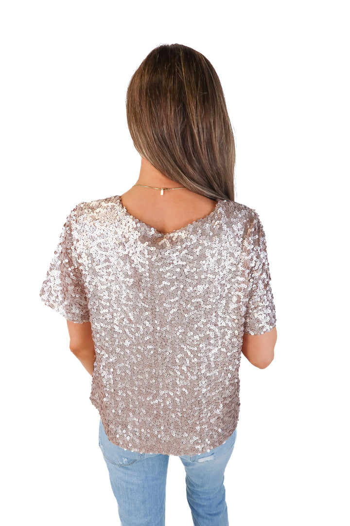 socalite purple sequin top (L)