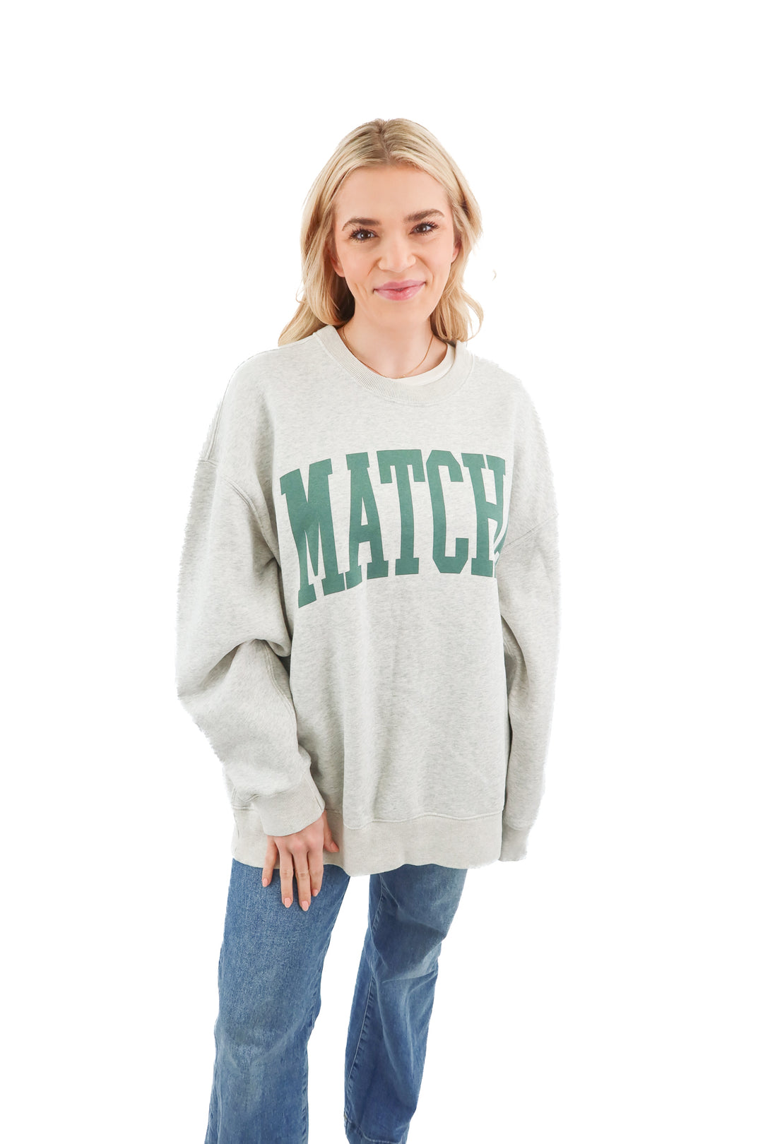 Abercrombie & Fitch matcha sweatshirt (L; retail $60)