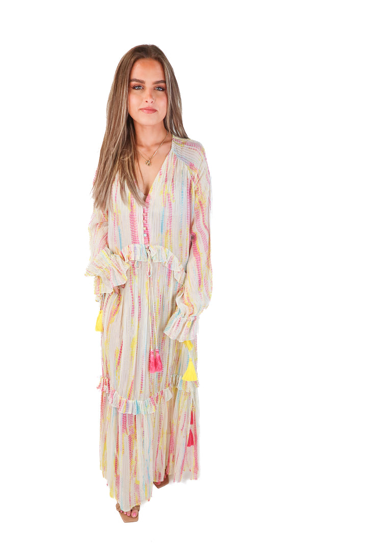 Hemant & nandita tie dye dress (m; retail $425)