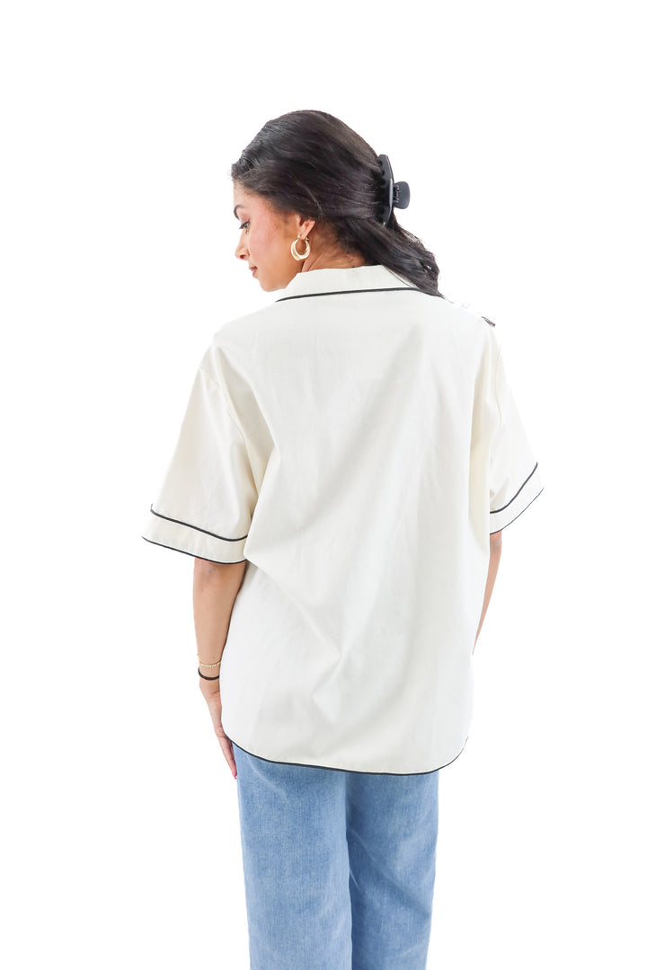 empire cream with black trimmed top (xl; retail $40)