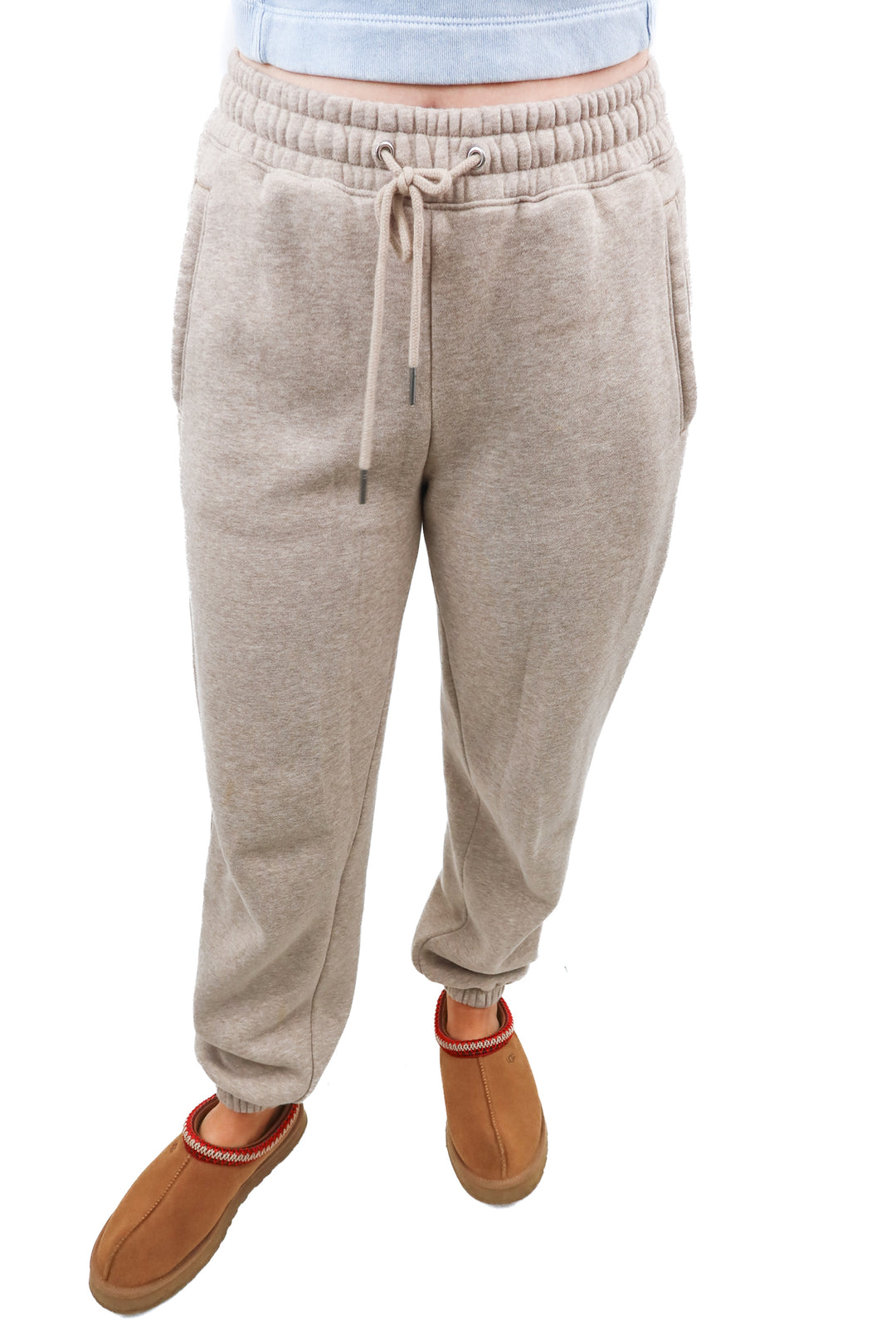 Abercrombie & Fitch taupe jogger sweatpants (S)