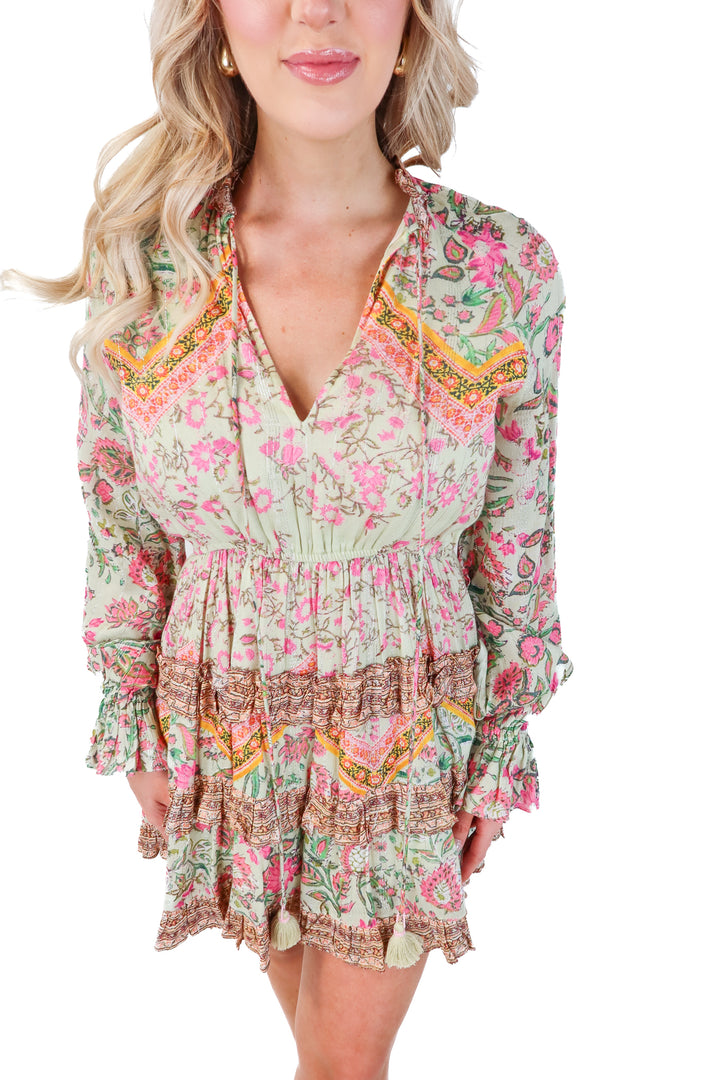 Hemant & Nandita Floral Mini Dress (S; retail $342)