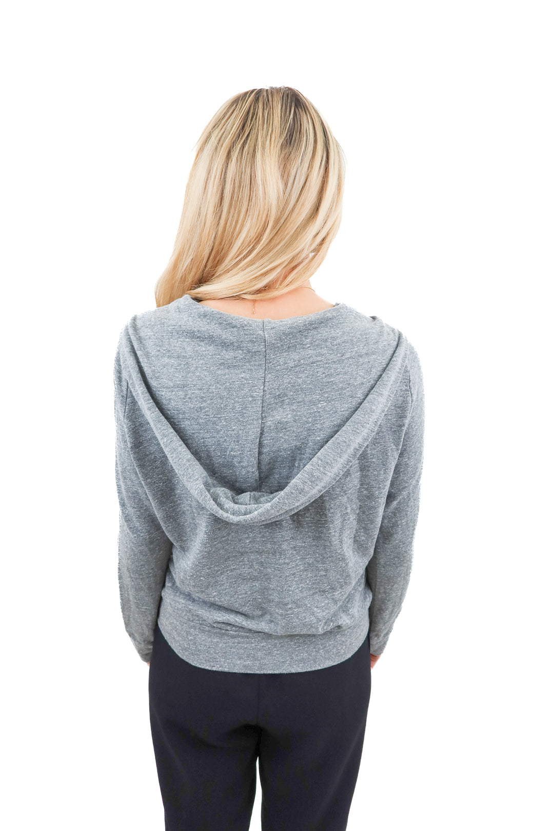 monrow classic grey zip up NWT (xs)