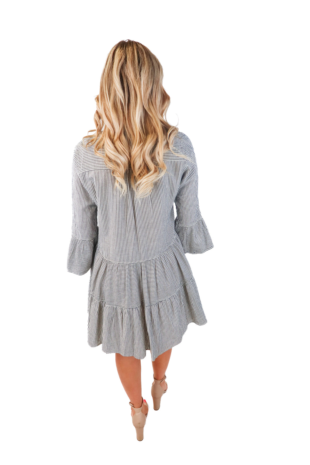 Devotion Twins striped cotton dress (S; retail $279)