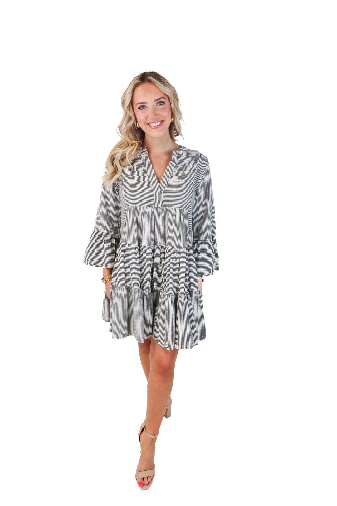 Devotion Twins striped cotton dress (S; retail $279)