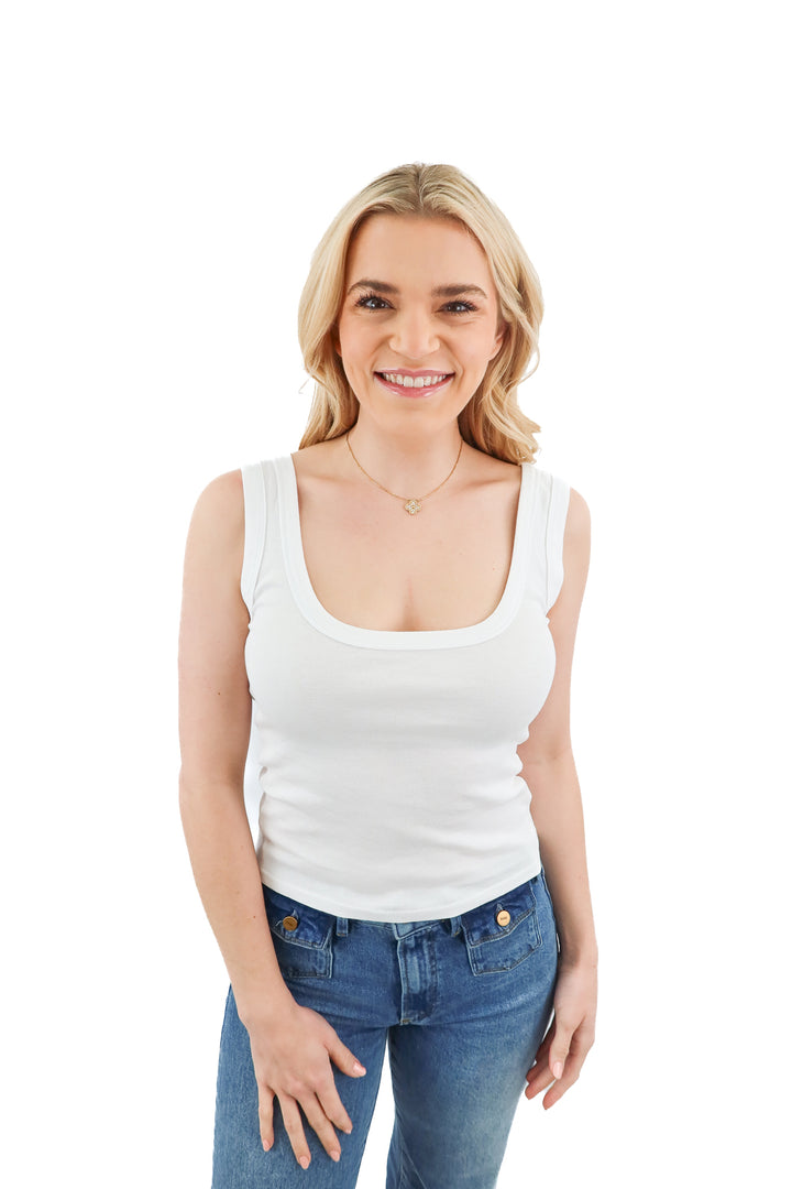 Splendid white tank (S; retail $38)