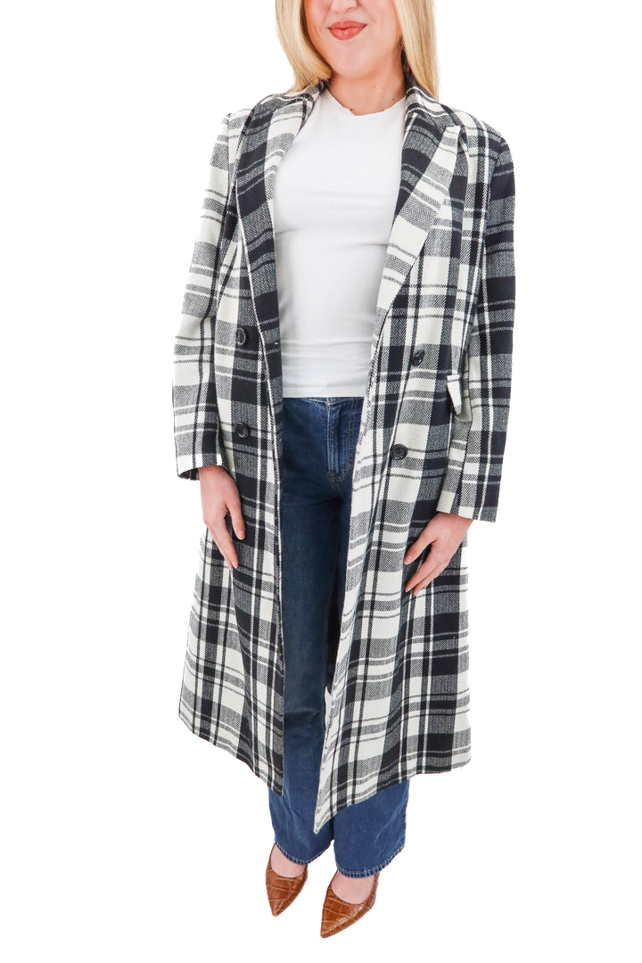 halogen plaid long coat (xxl; retail $218)
