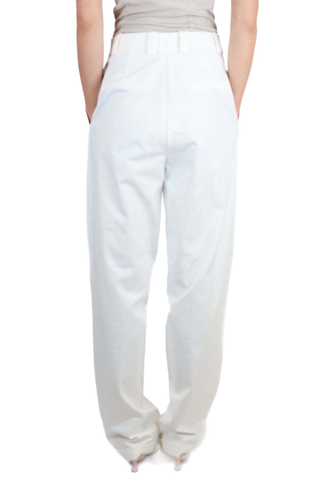 Piece of White Ivory High Waist Wide Leg Pants NWT (36 US 2/4; retail $435.47)