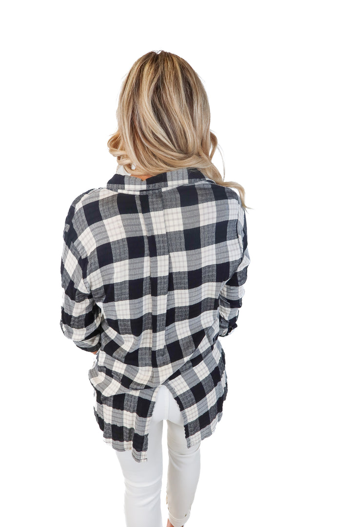 Velvet Heart Plaid Shirt NWT (M; retail $78)
