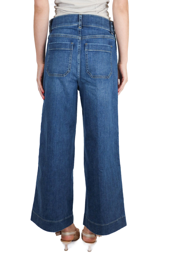 Spanx Med Wash Wide Leg Jeans NWT (S; retail $148)