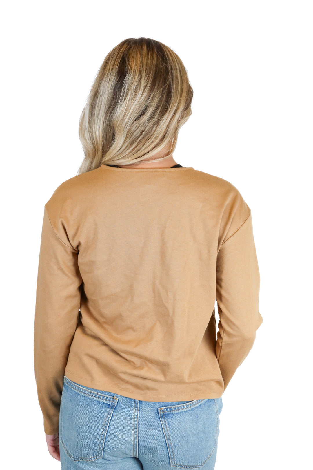 Ann Taylor Camel Long Sleeve Top NWT (XS; retail $64.50)
